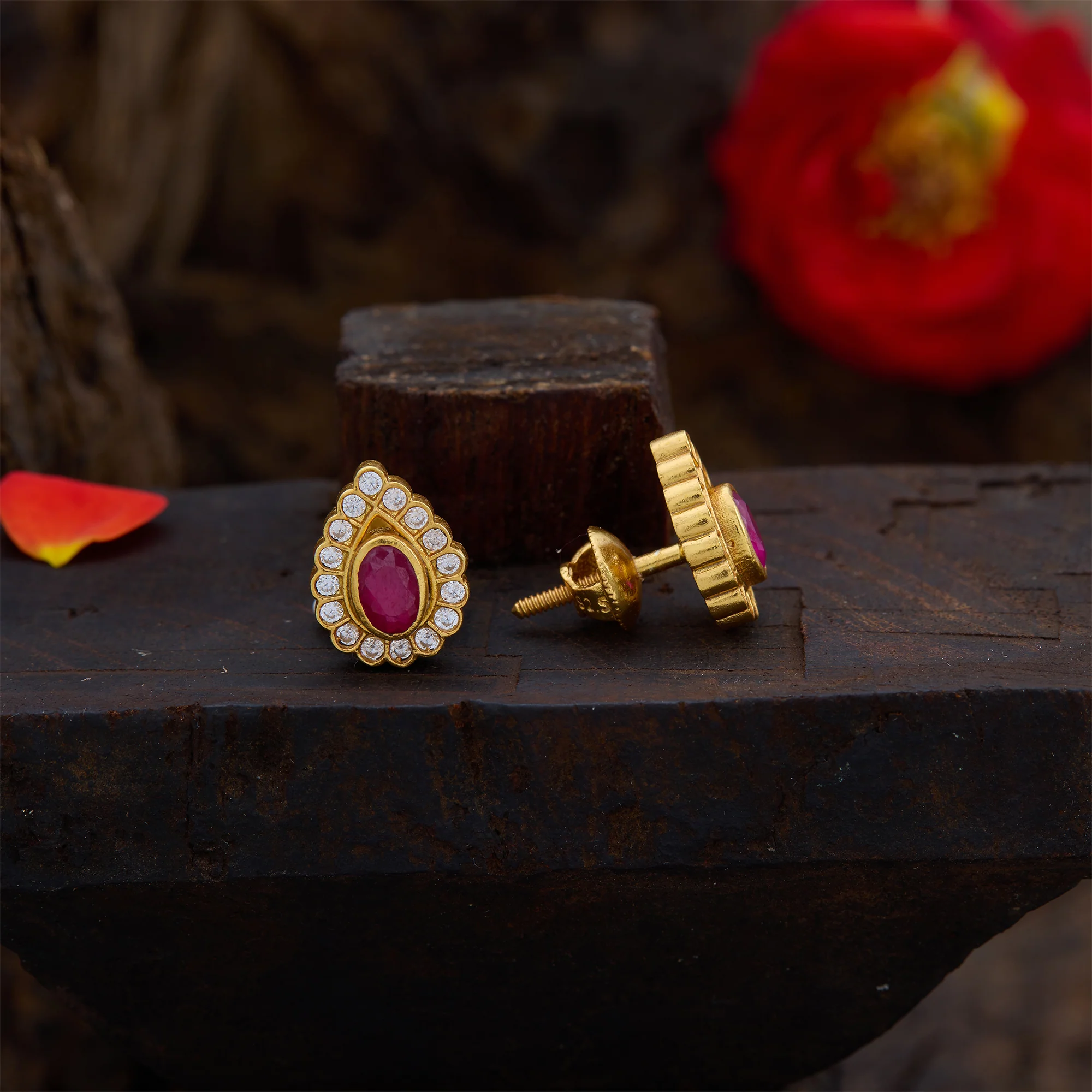 Malvika Blooms Studs - Image 3