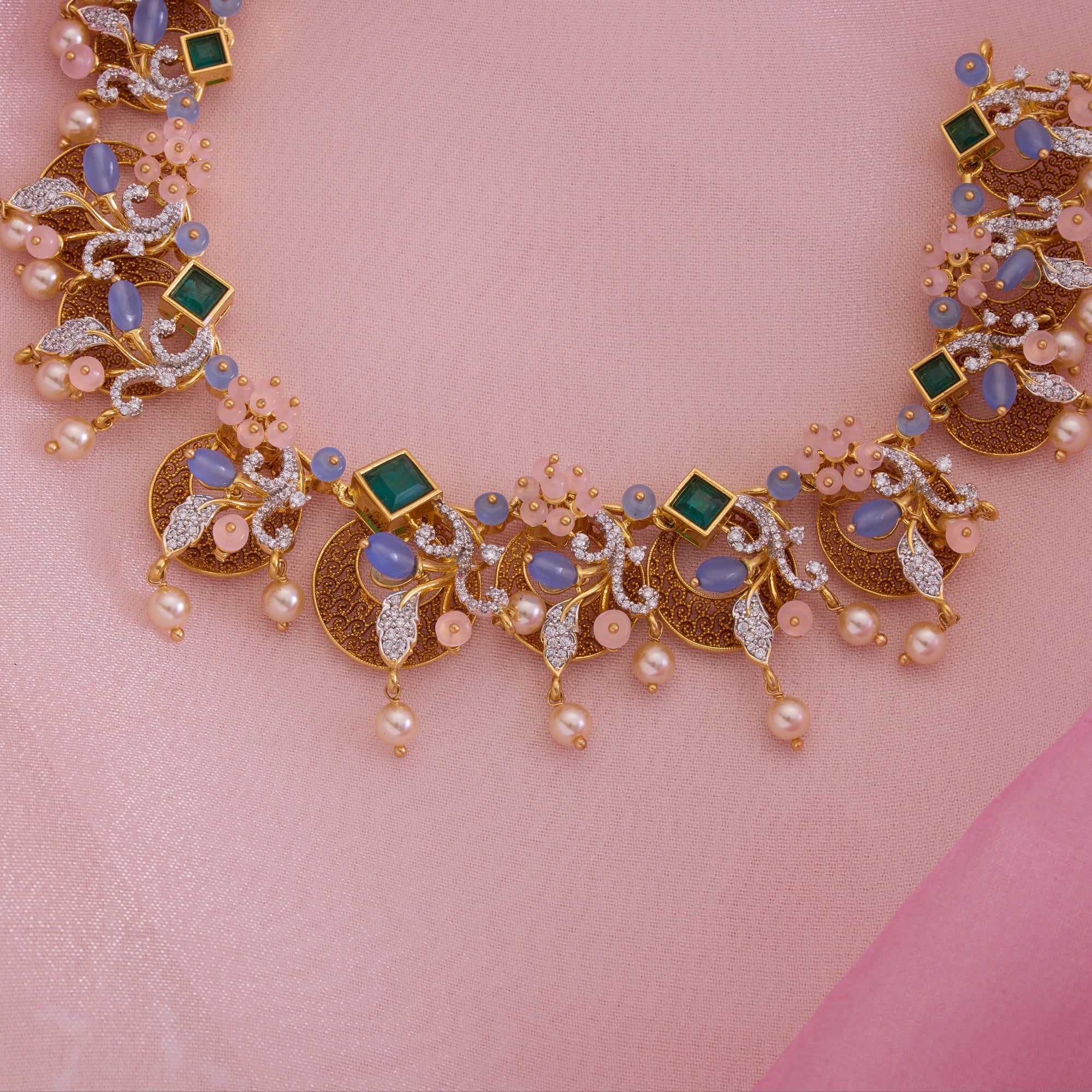 Blushette CZ Necklace Set - Image 3