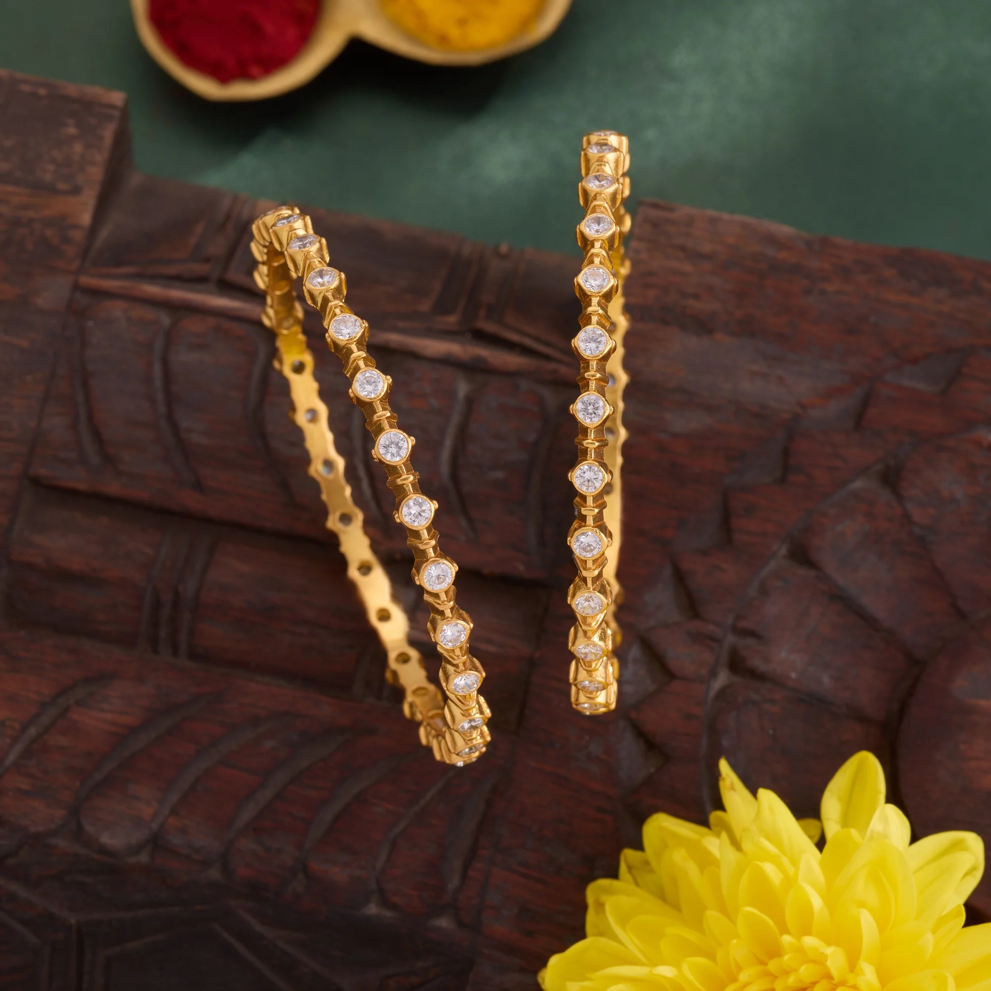 Crystina Stone Bangles - Image 2
