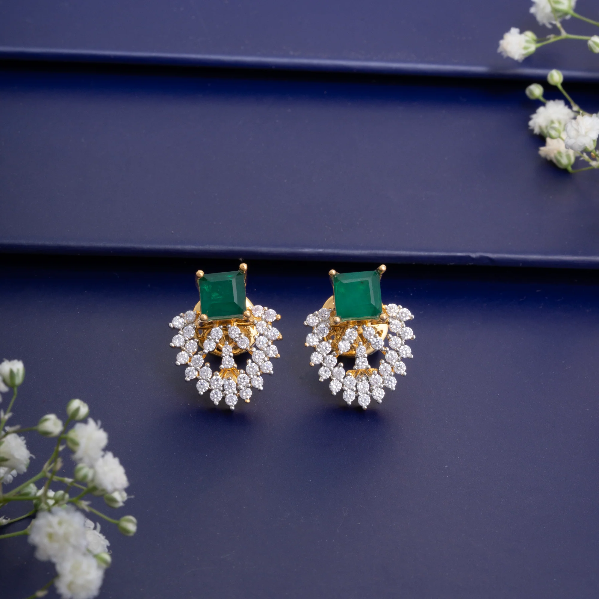 Czara Square Stud Earrings