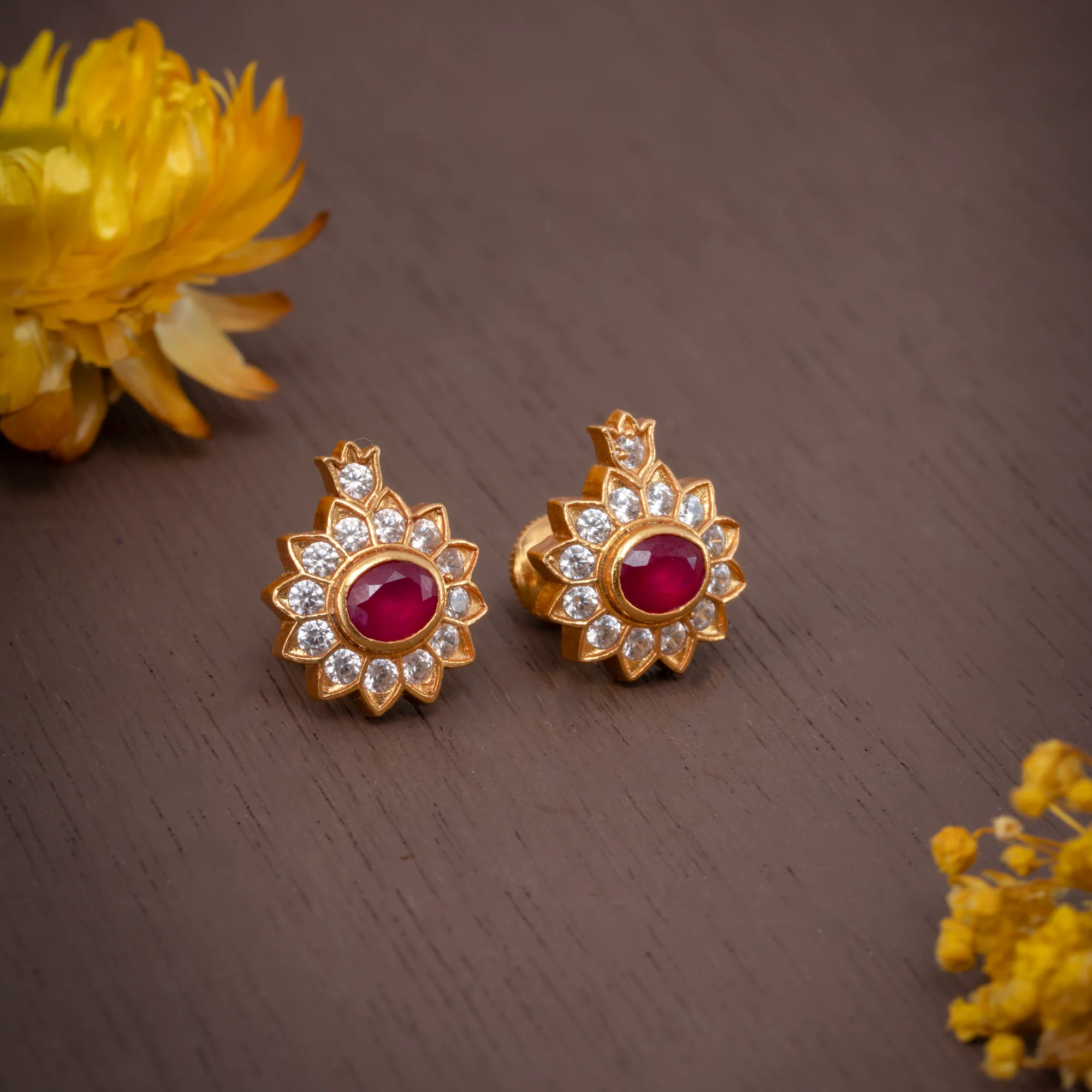 Elenruby Stud Earrings - Image 2