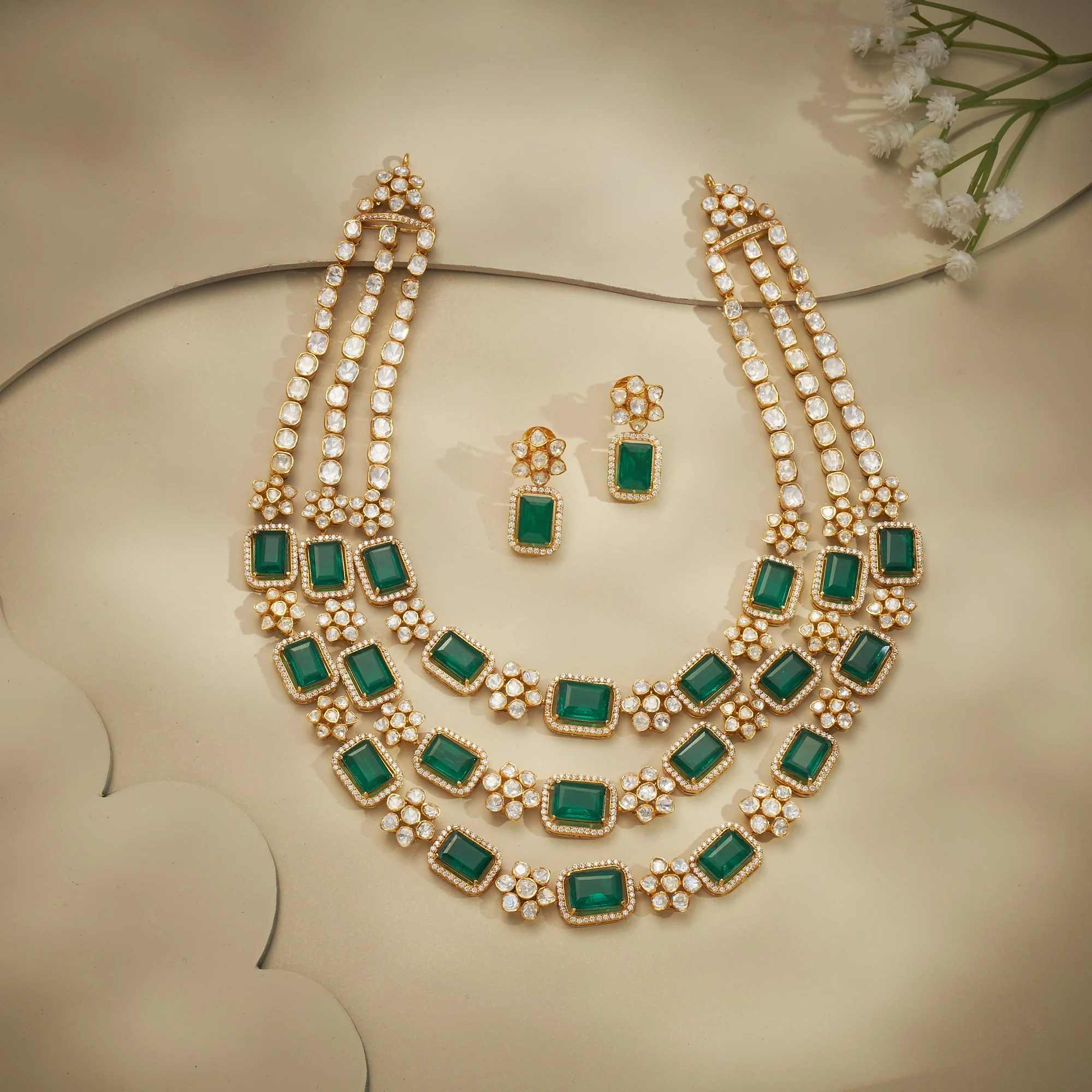 Eterna Moissanite Necklace Set