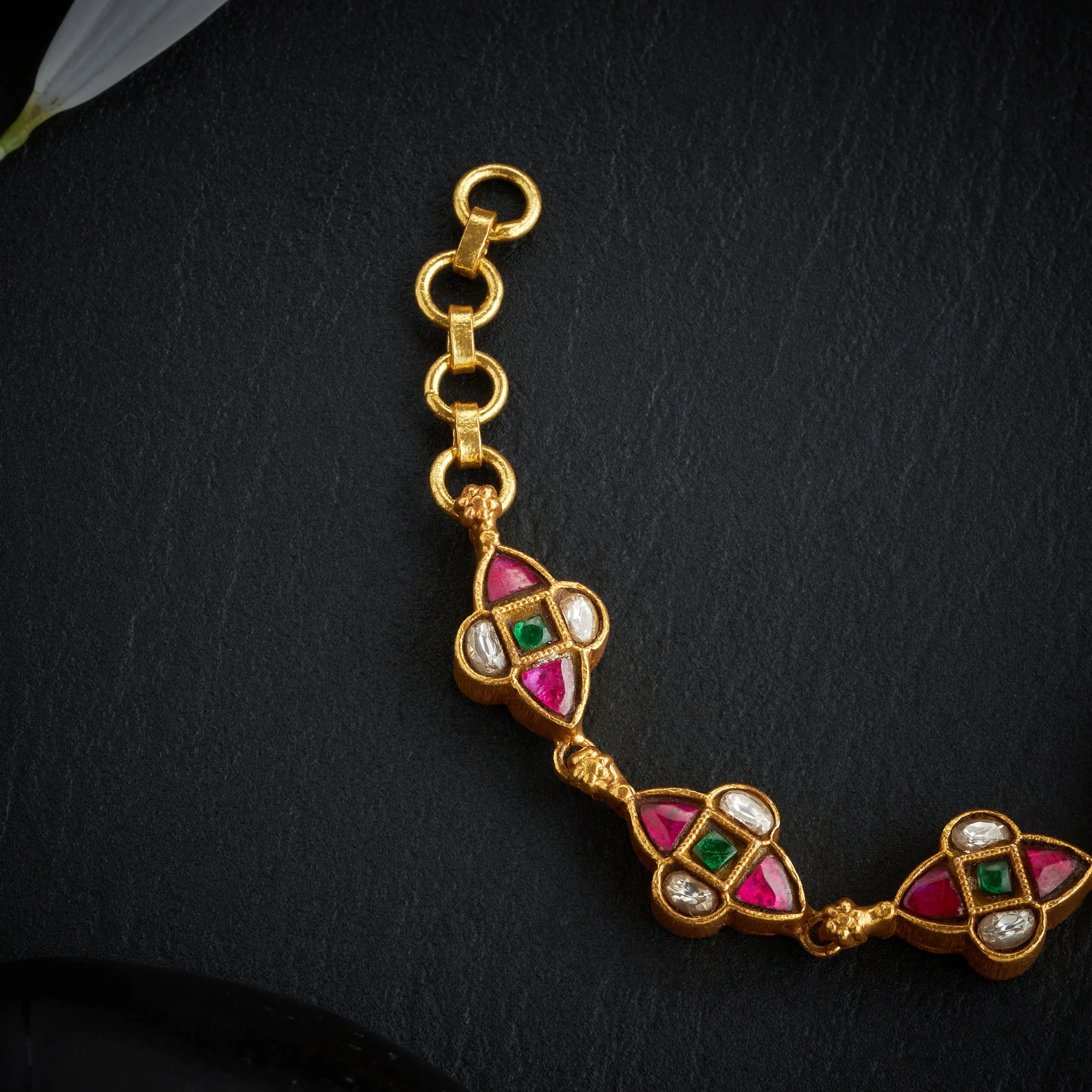 Fleur Kundan Bracelet - Image 3