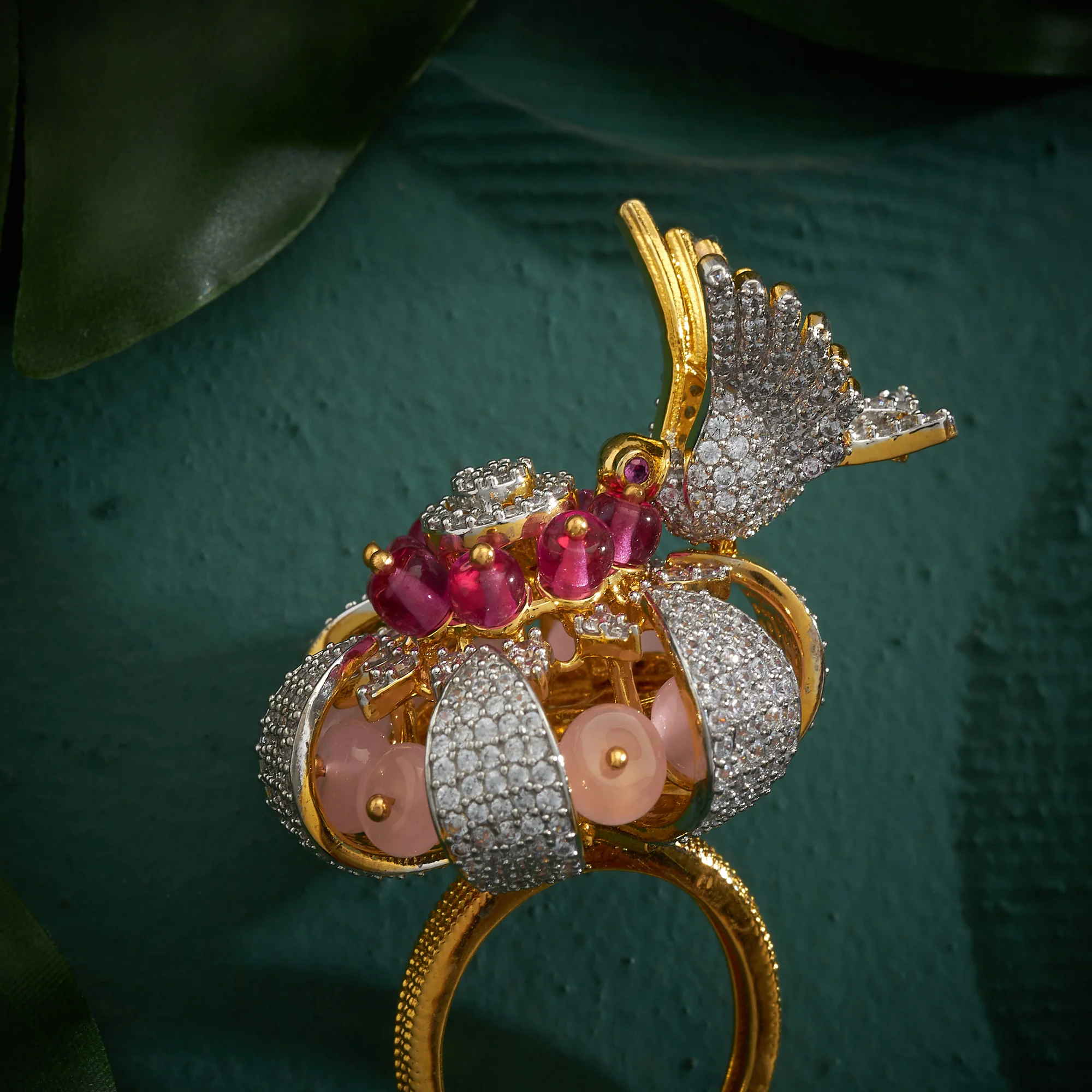 Humming Bird Cz Ring - Image 3