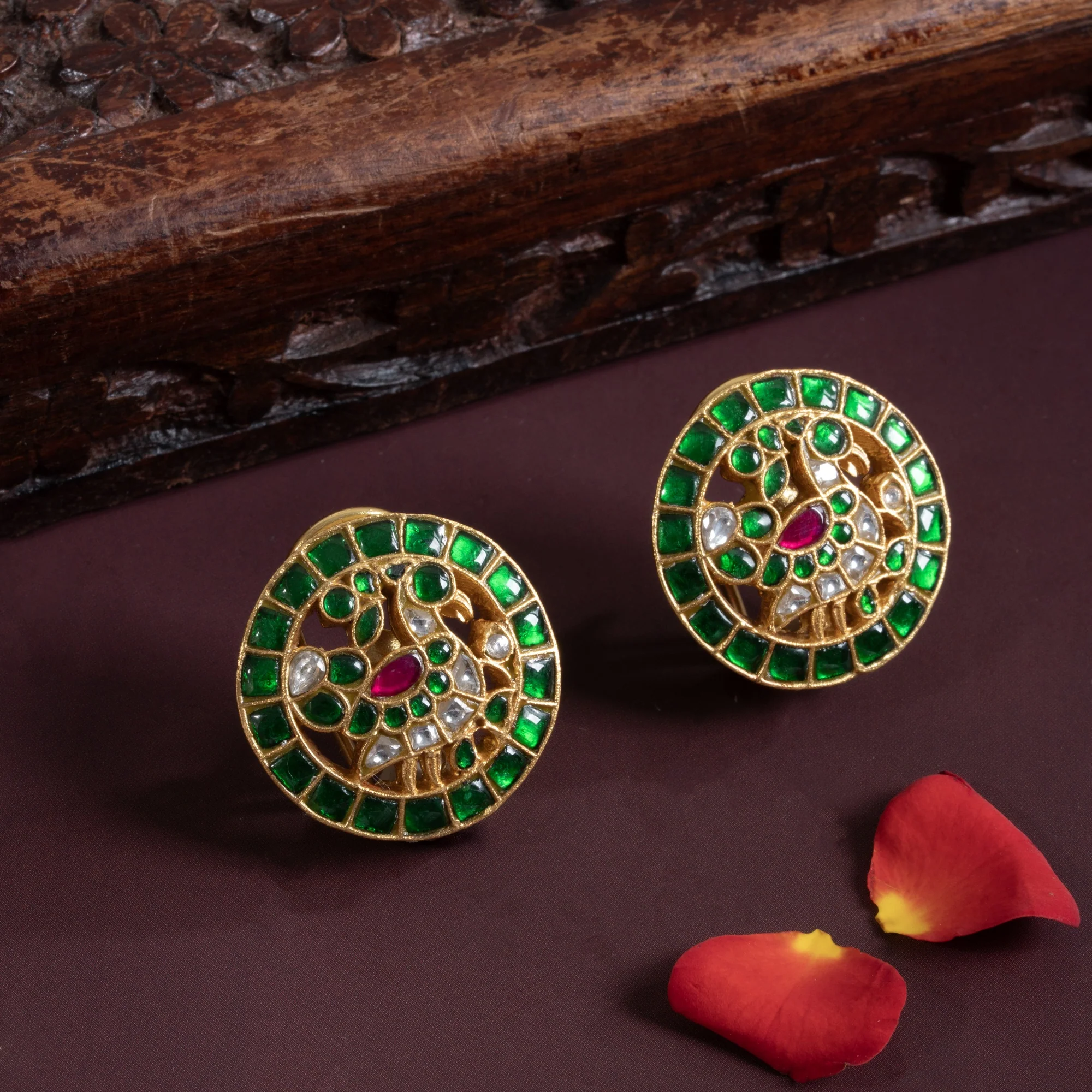 Kamorika Kundan Studs - Image 2