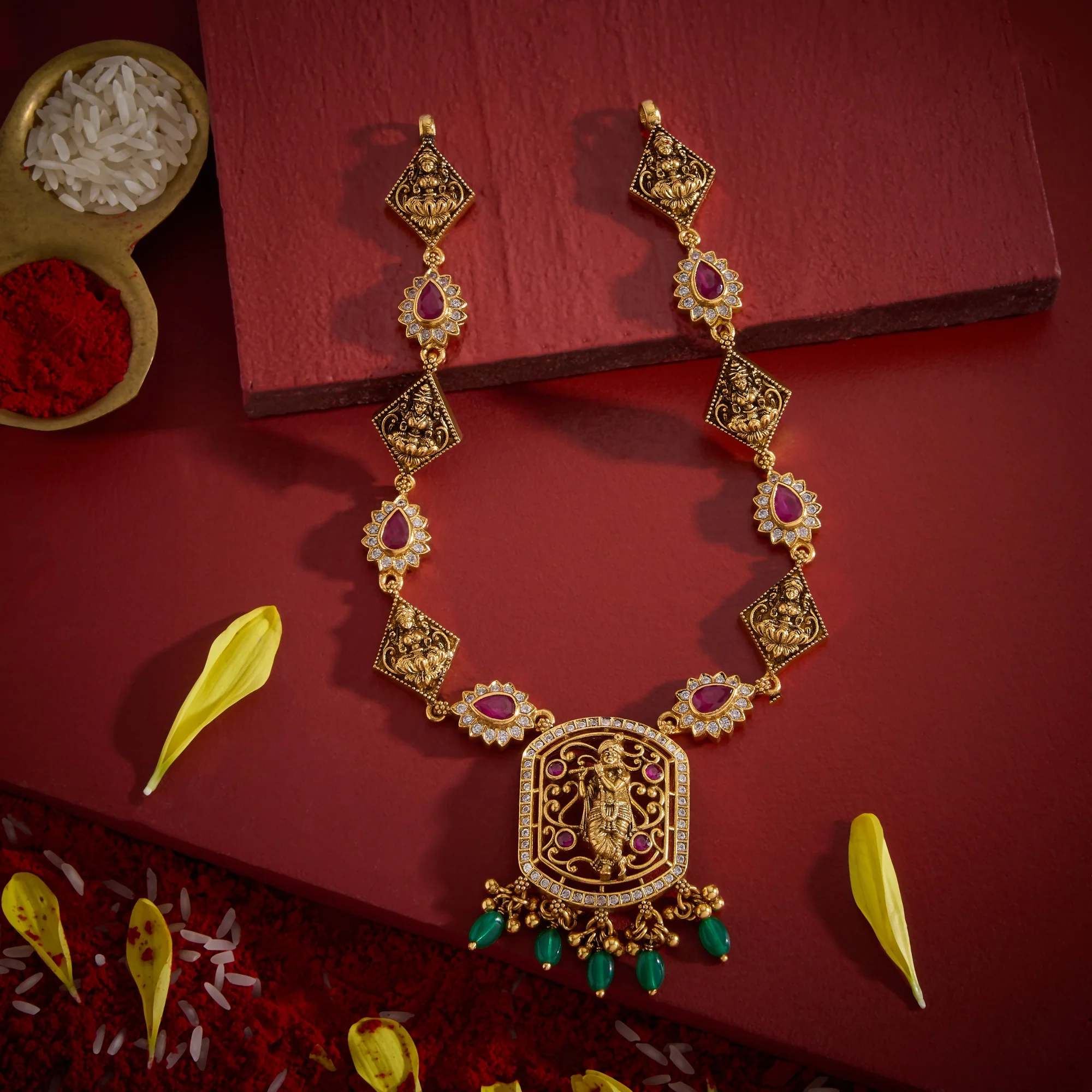 Krishna Temple Necklace