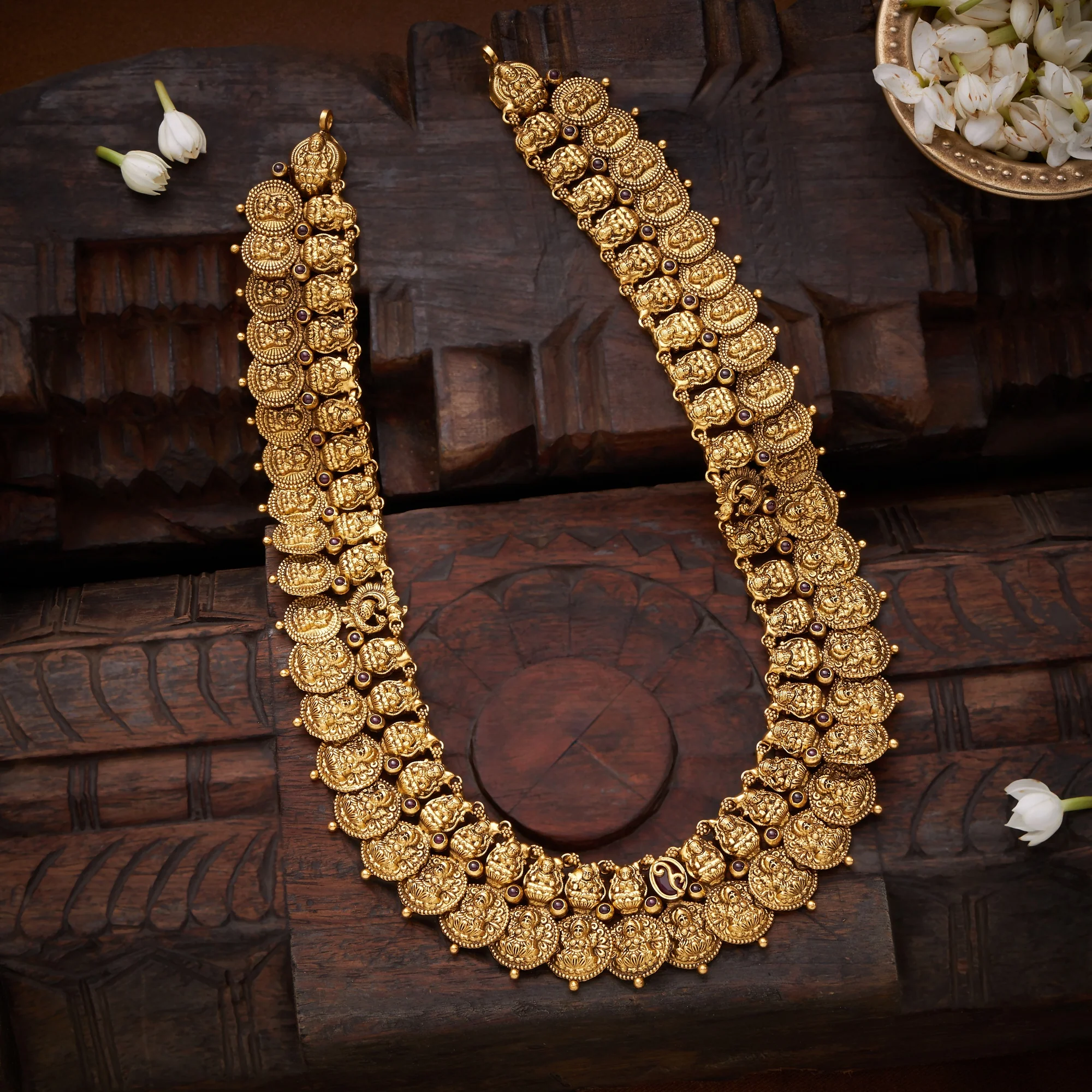 Lakshmi Kasu Temple Necklace
