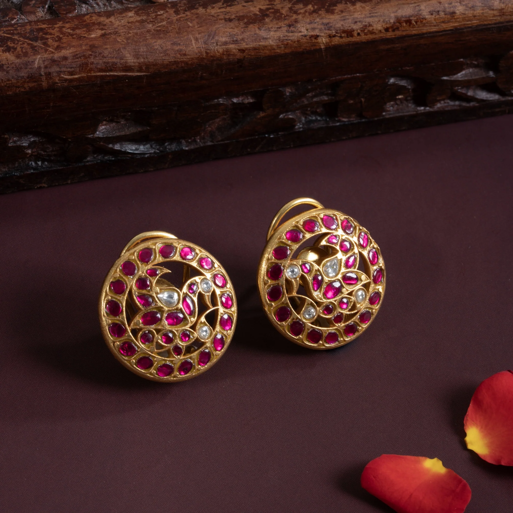 Mayurine Kundan Studs - Image 2