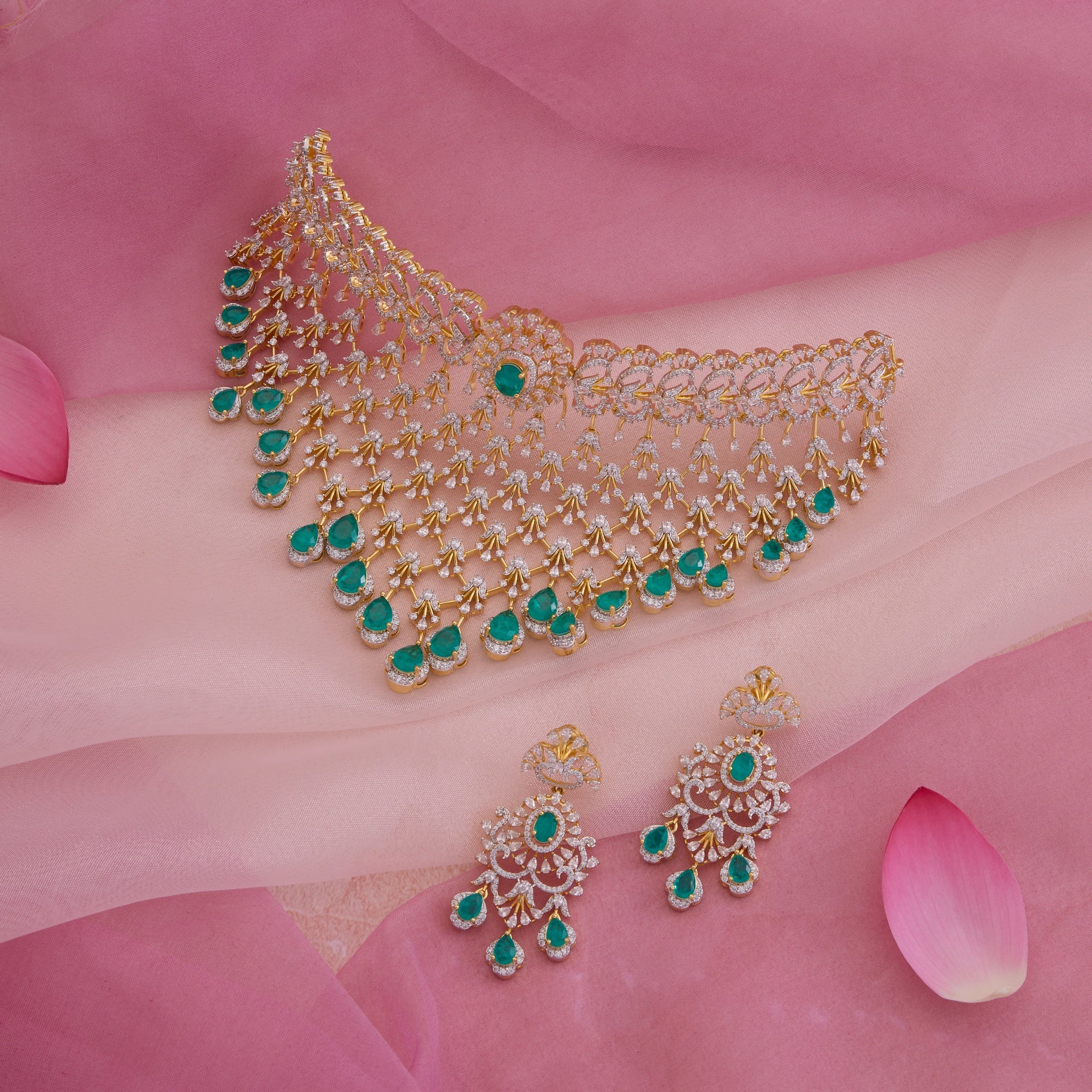 Mint Pearline Choker Set
