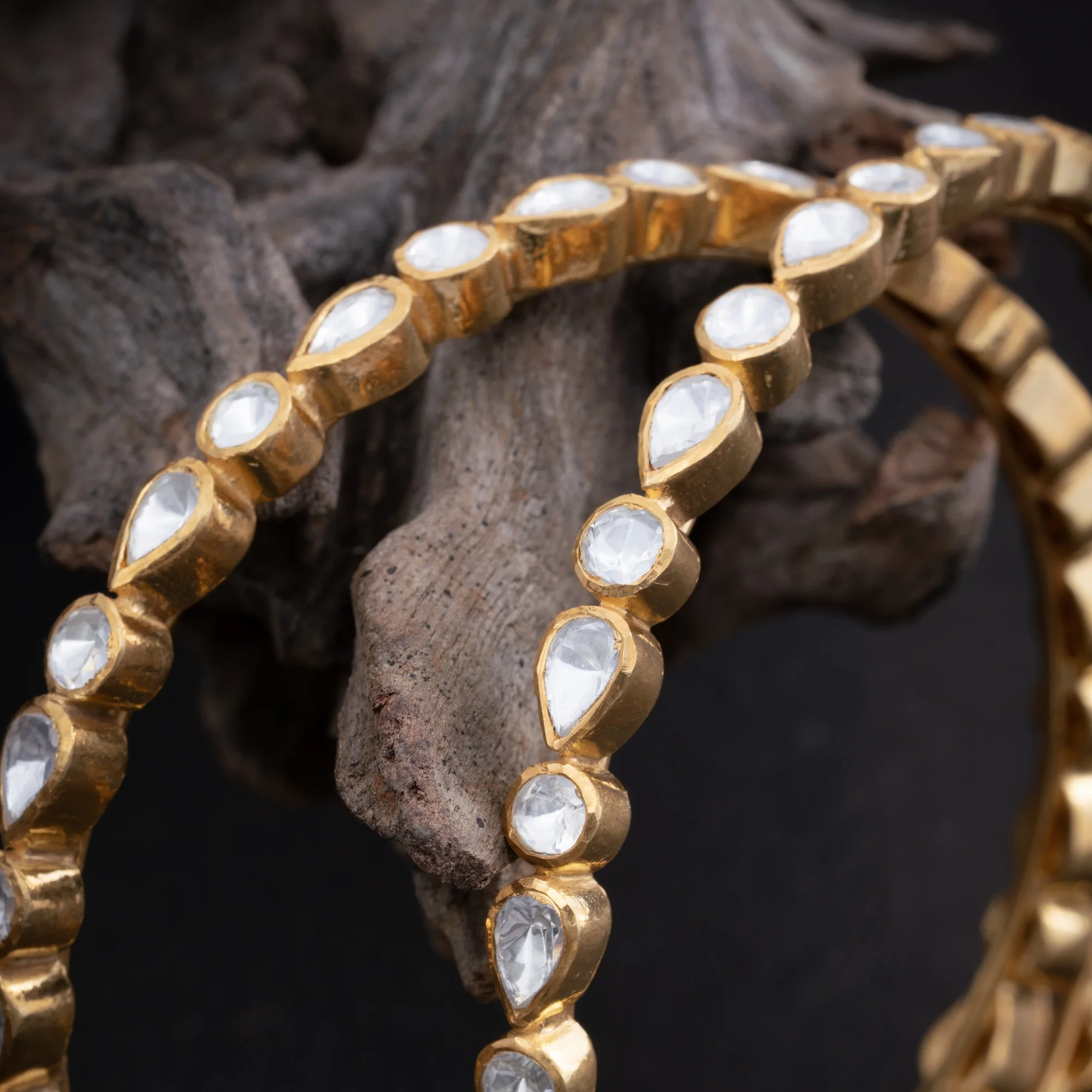 Moissaluxe Polki Bangles - Image 3
