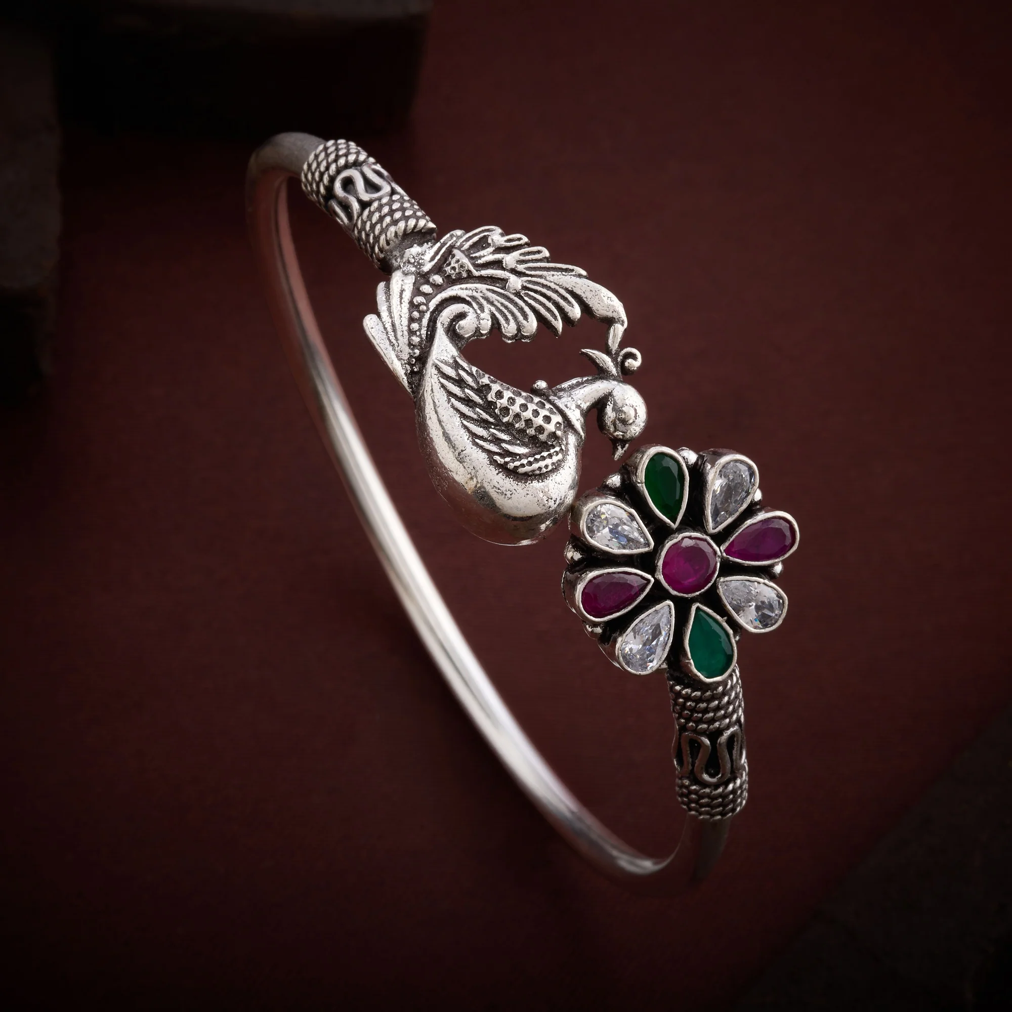 Morika Oxidised Kada - Image 3