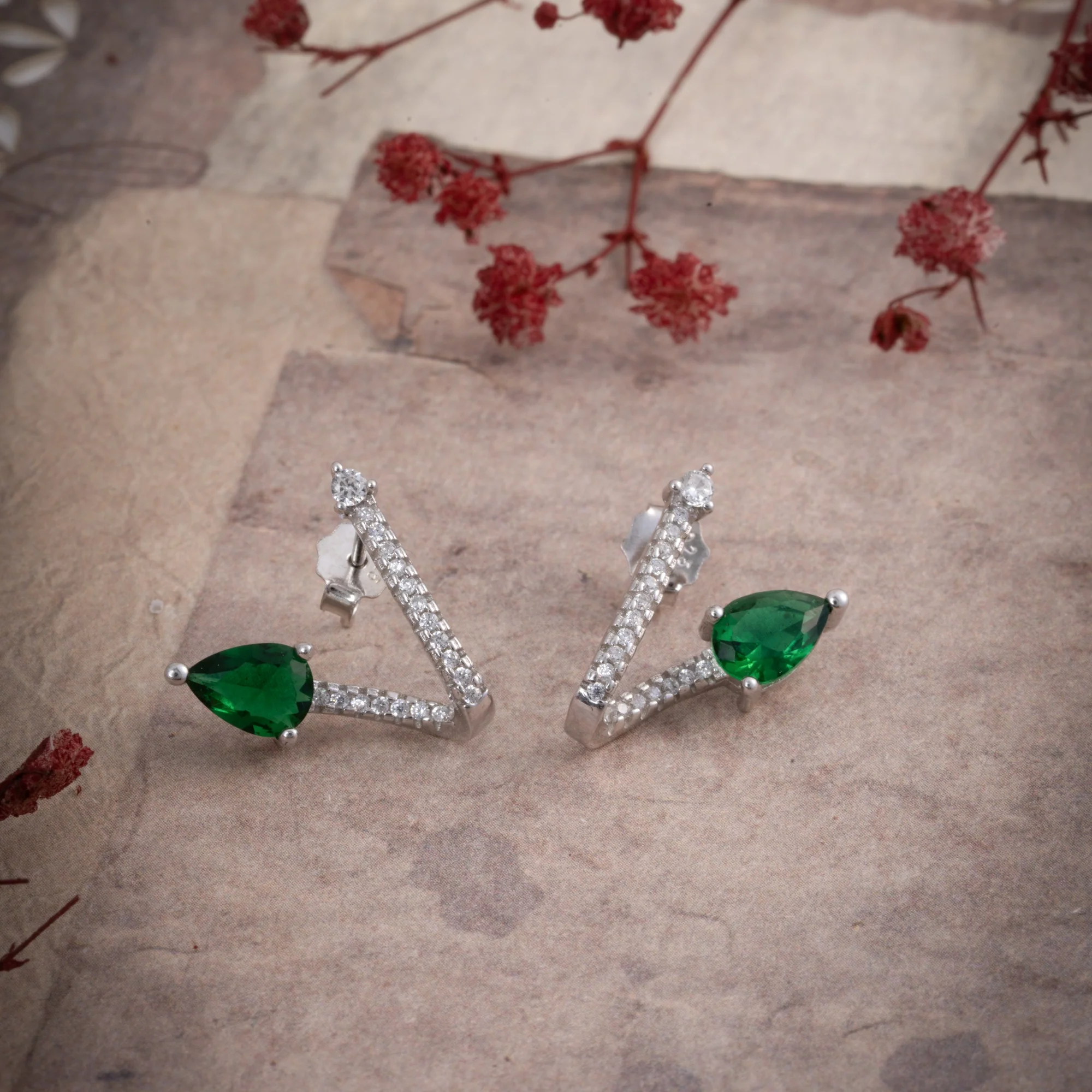Pear-Green Studs