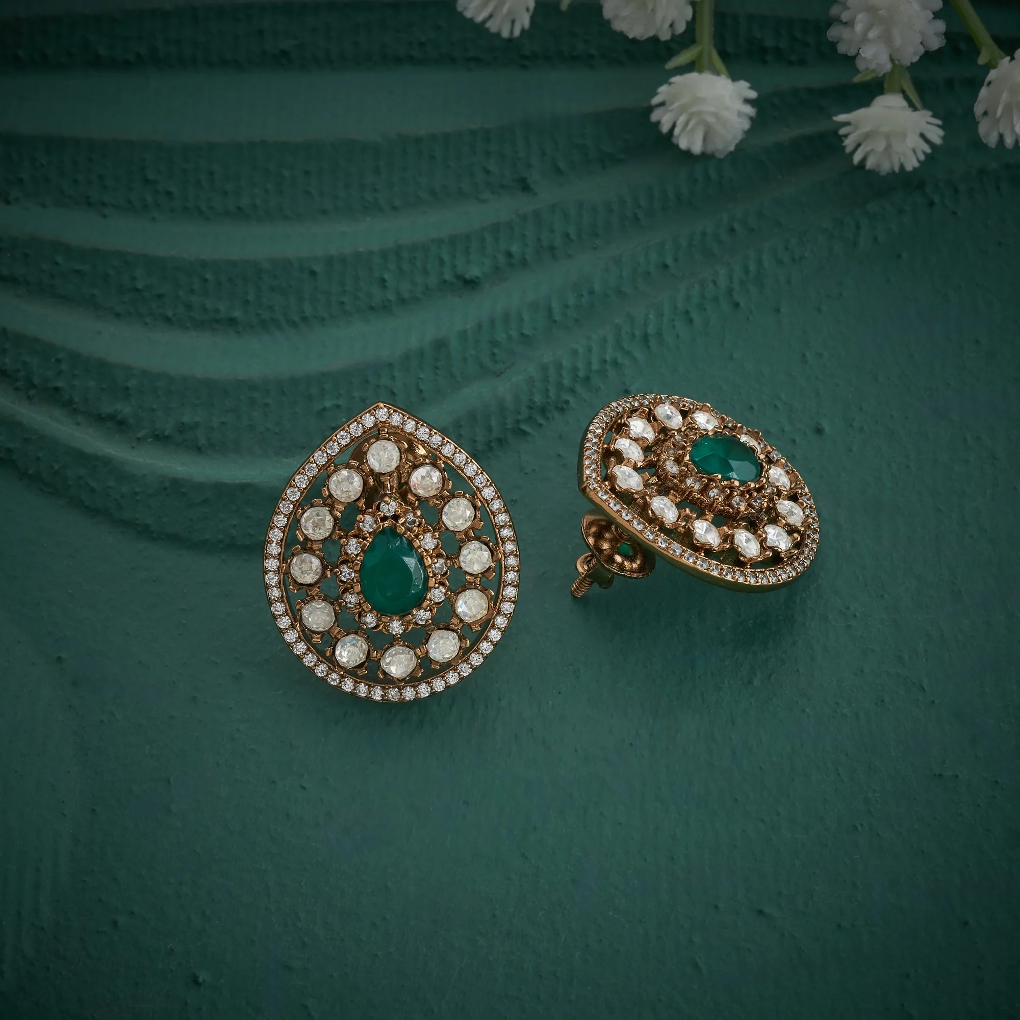 Pear Victorian Studs - Image 3