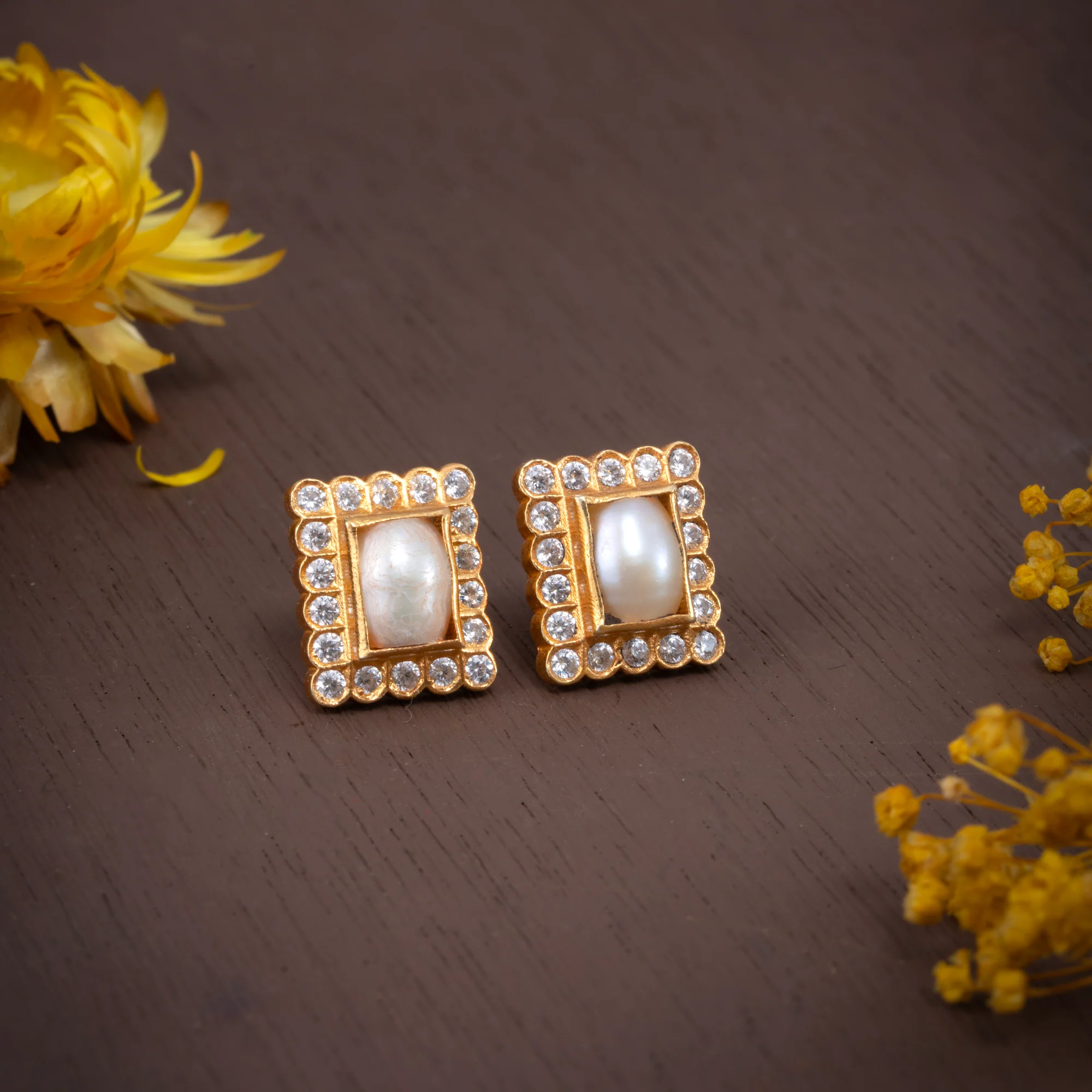 Pearl Mosaic Studs - Image 2