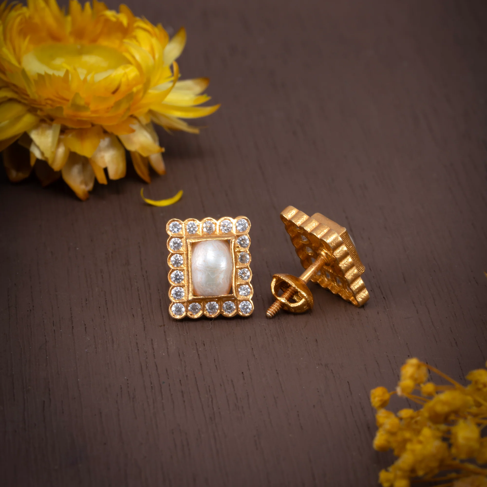 Pearl Mosaic Studs - Image 3