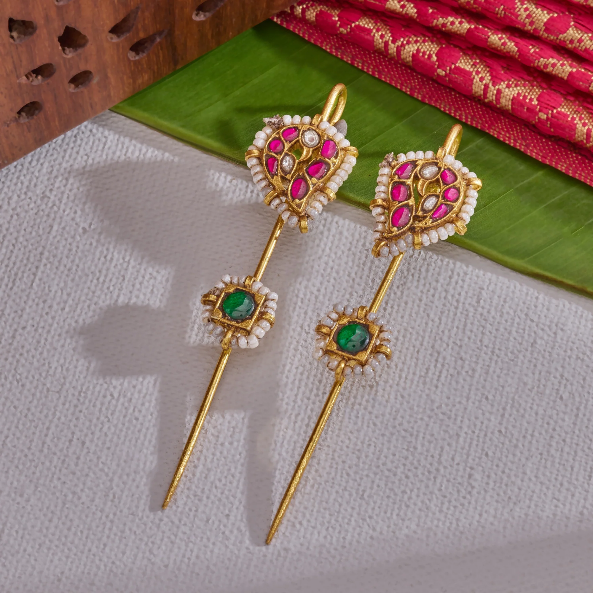 Petaline Cuff Earrings - Image 2
