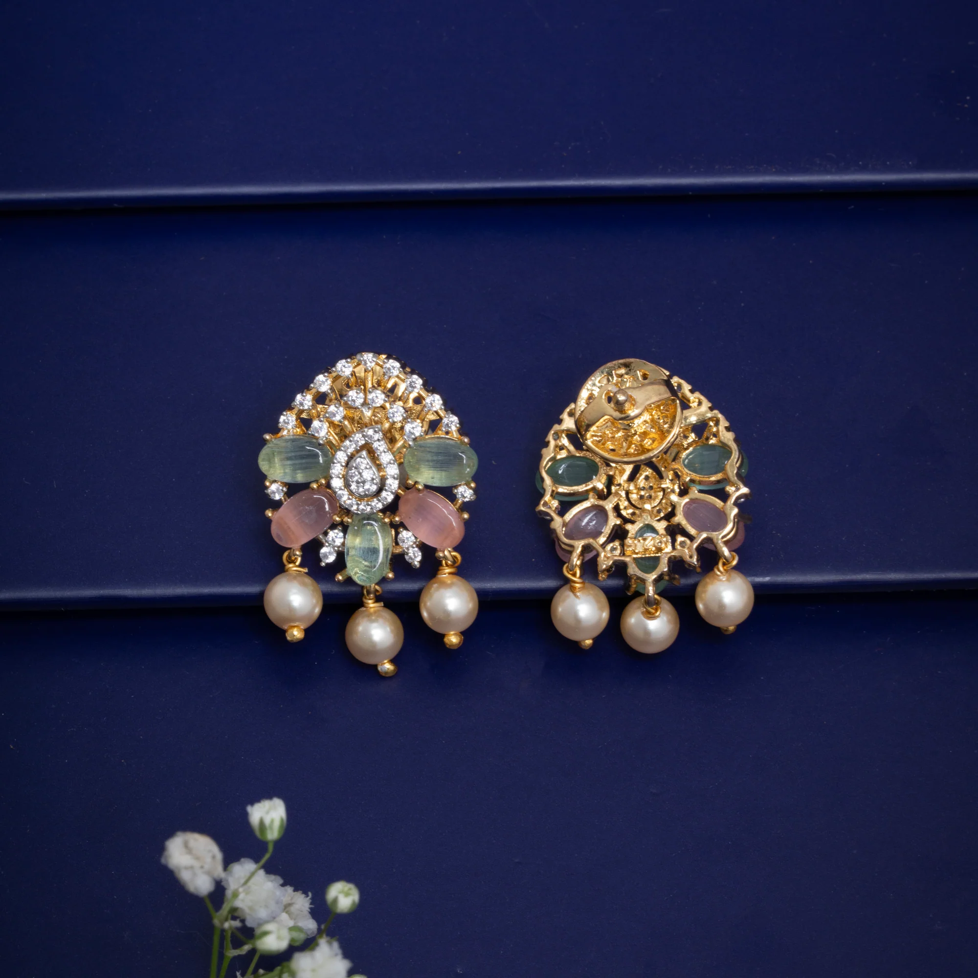 Pinkora Drop Studs - Image 3