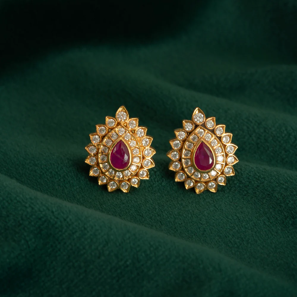 Ruby Stone Studs