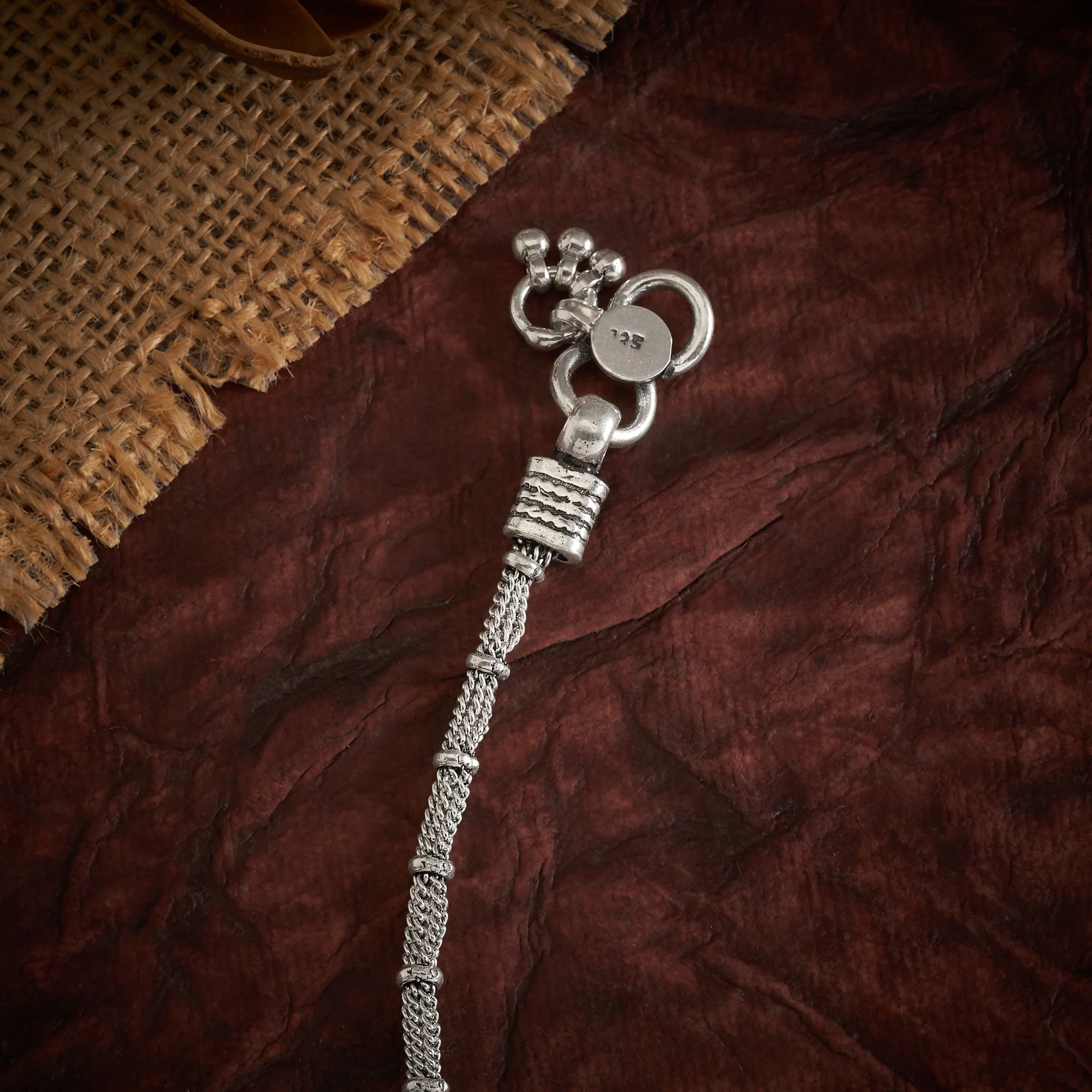 Pushmira Oxidized Payal - Image 3