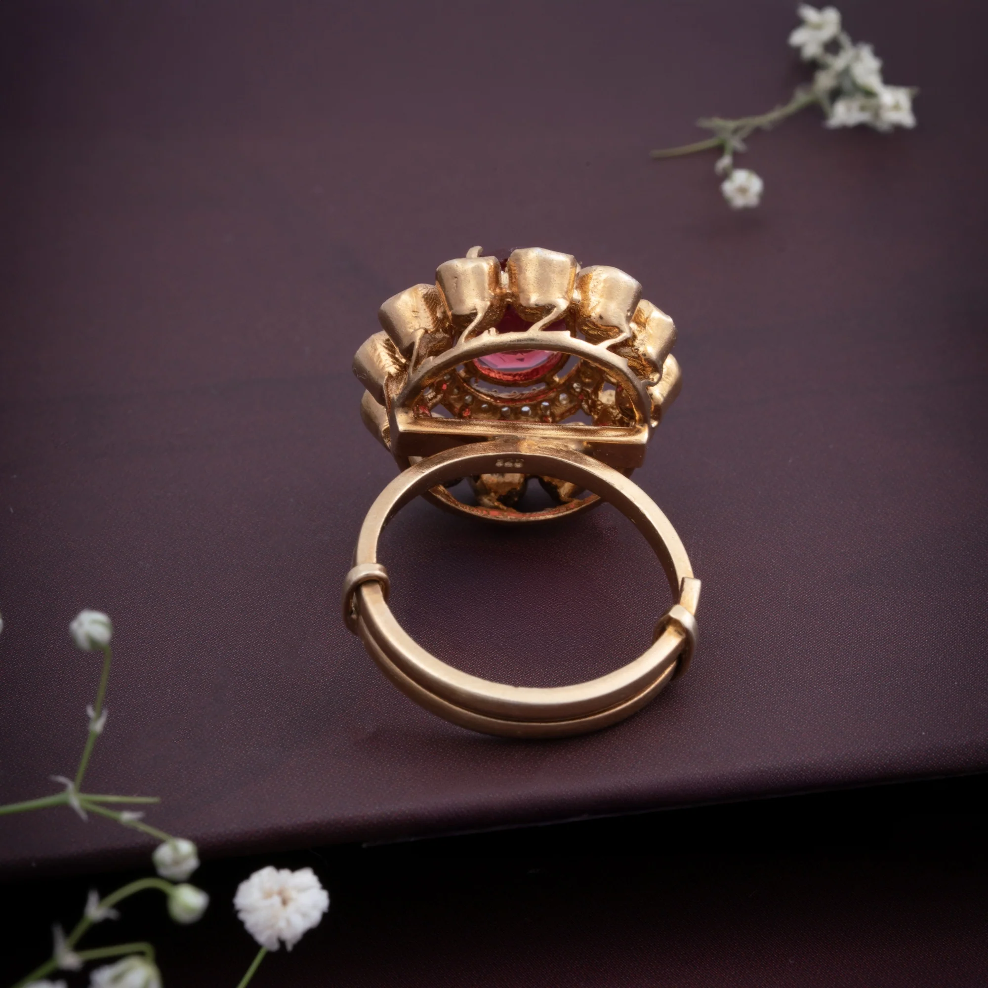 Rosalia Redbloom Ring - Image 3