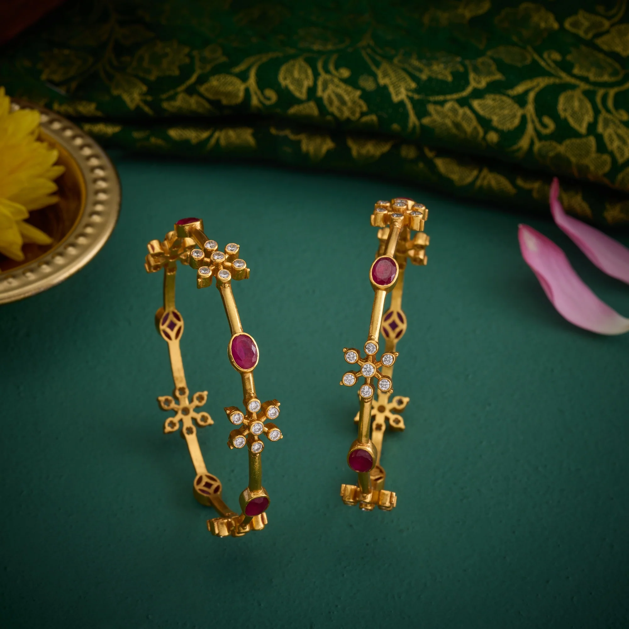 Ruby Dewline Bangles - Image 2