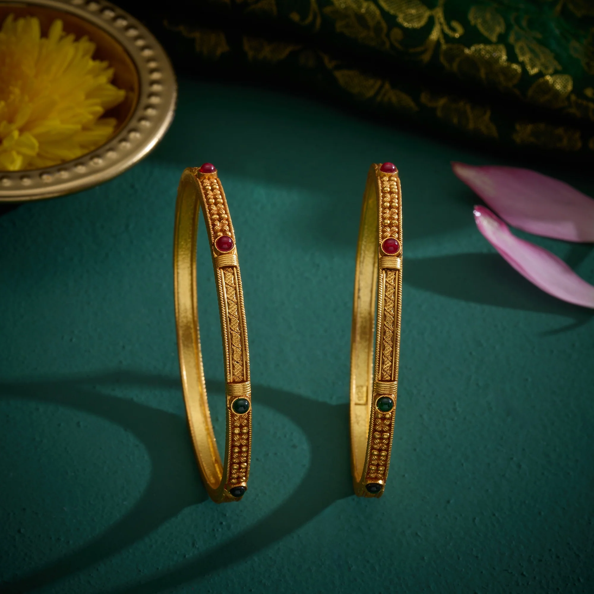 Ruby Panna Bangles - Image 2