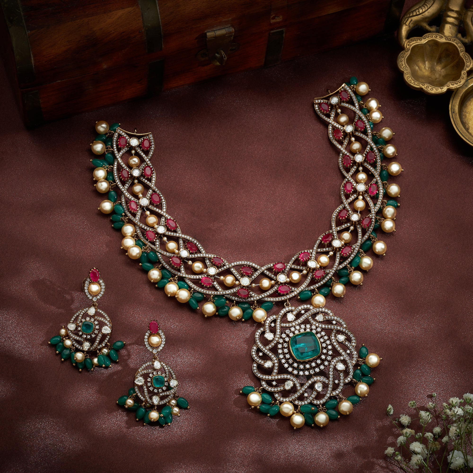 Rukmara Victorian Necklace Set