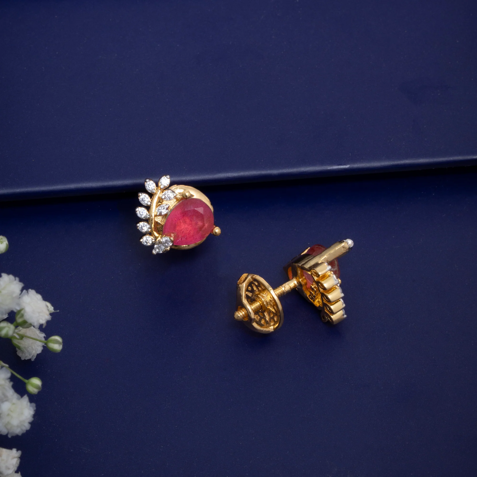 Serapha Pear Studs - Image 6