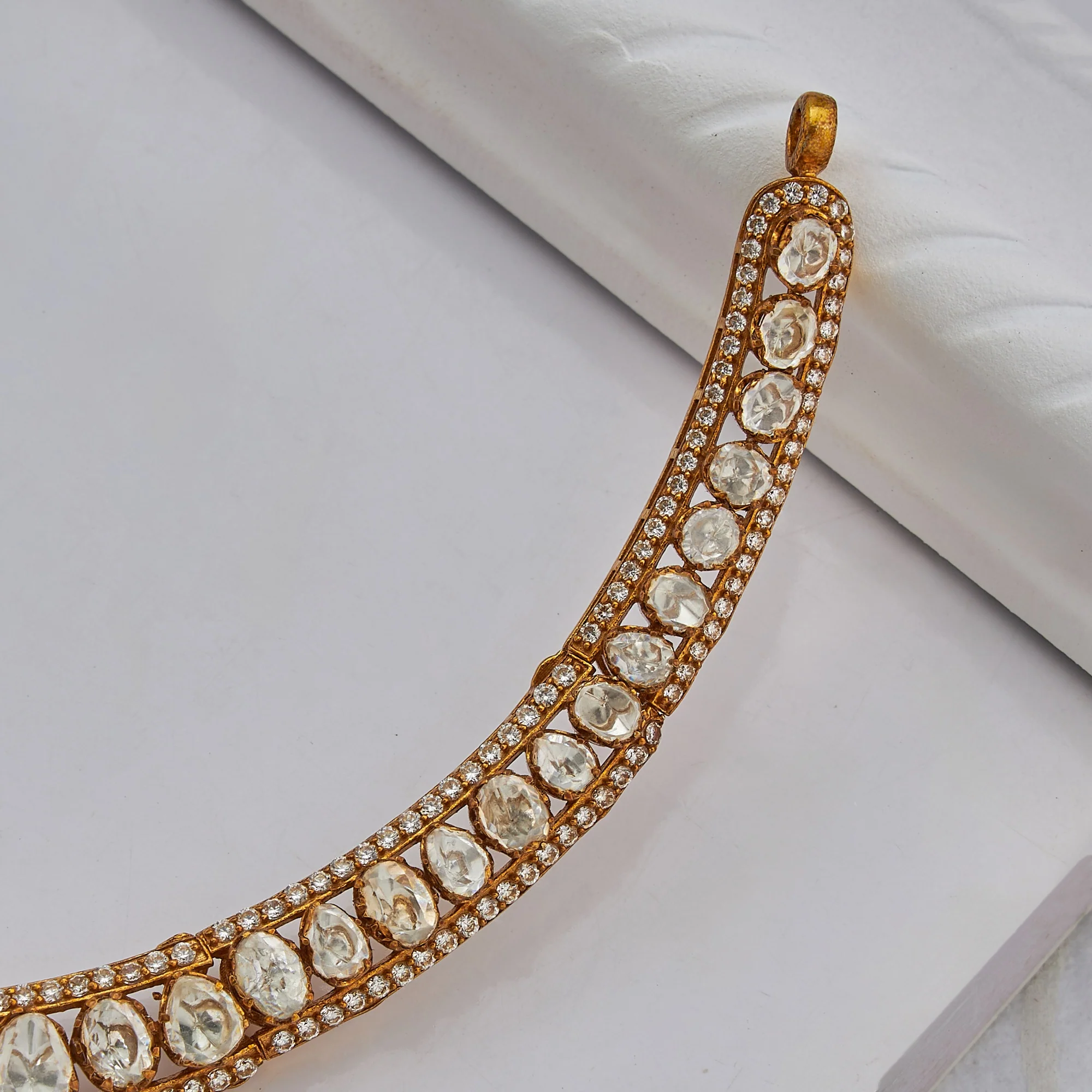 Squarora Polki Necklace Set - Image 3