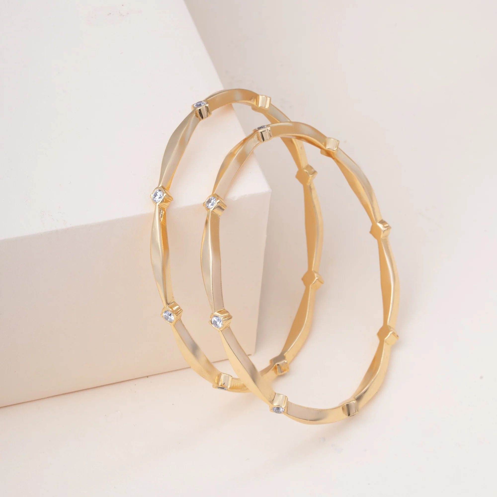 Starry-Shine Stone Bangles