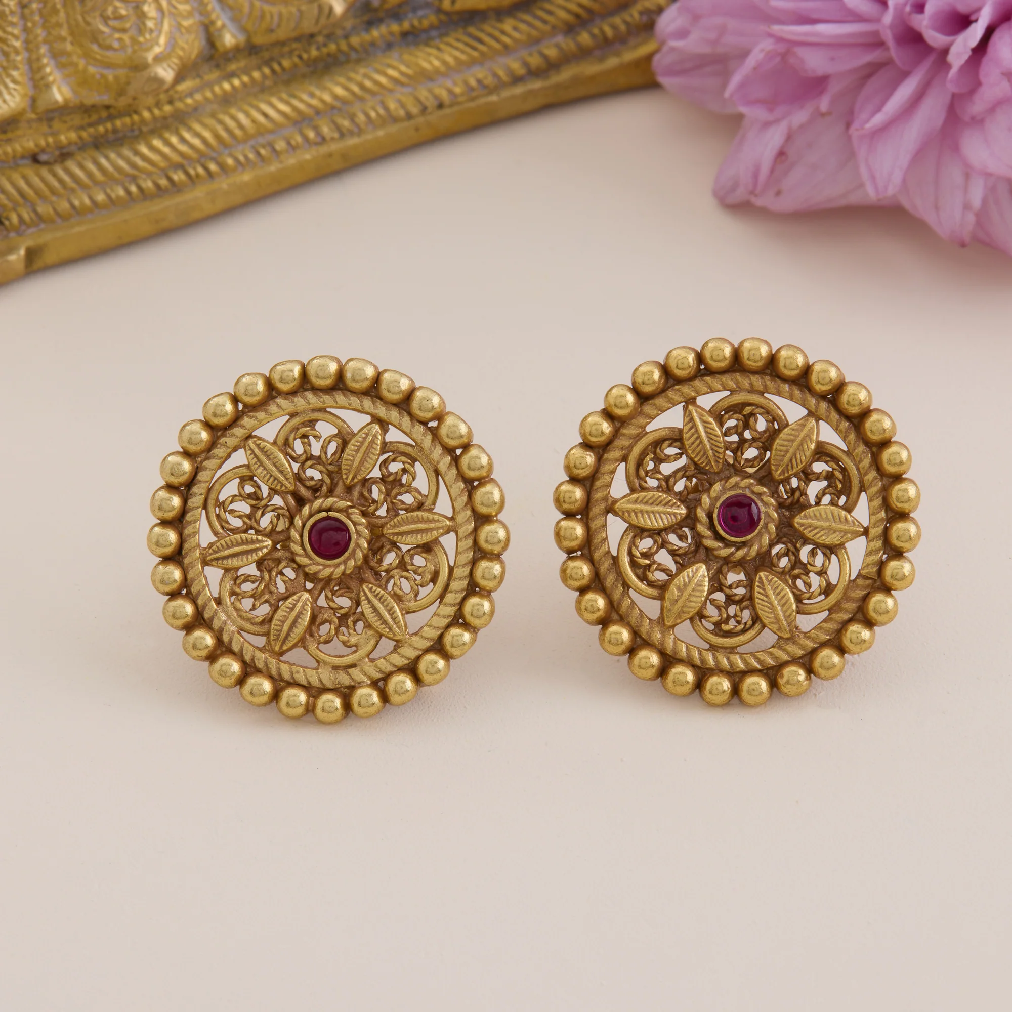 Floraleaf Antique Studs
