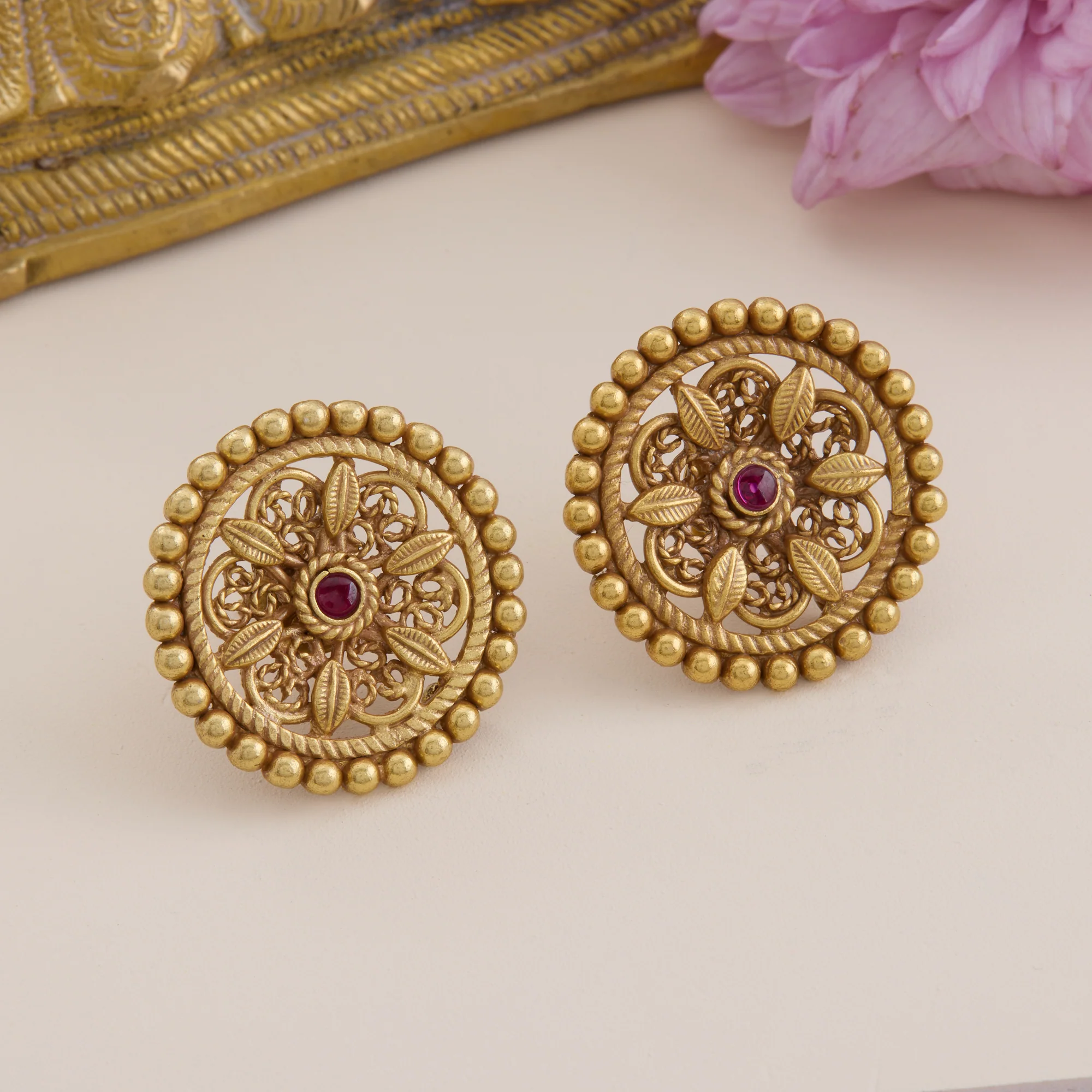 Floraleaf Antique Studs - Image 2