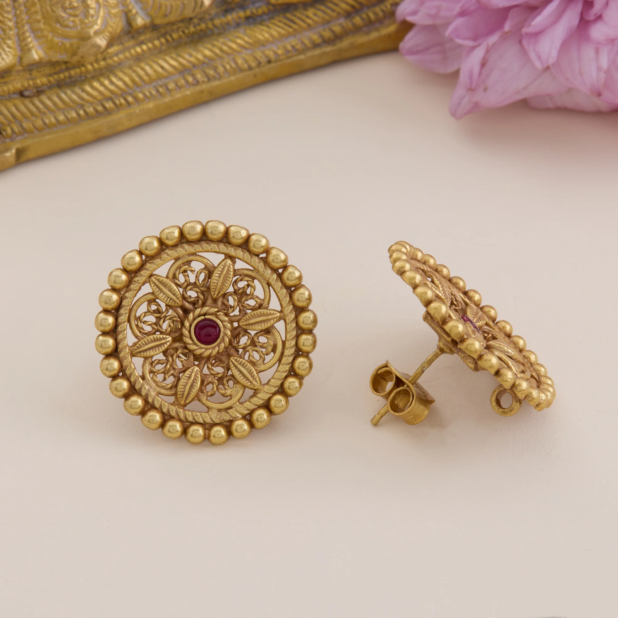 Floraleaf Antique Studs - Image 3