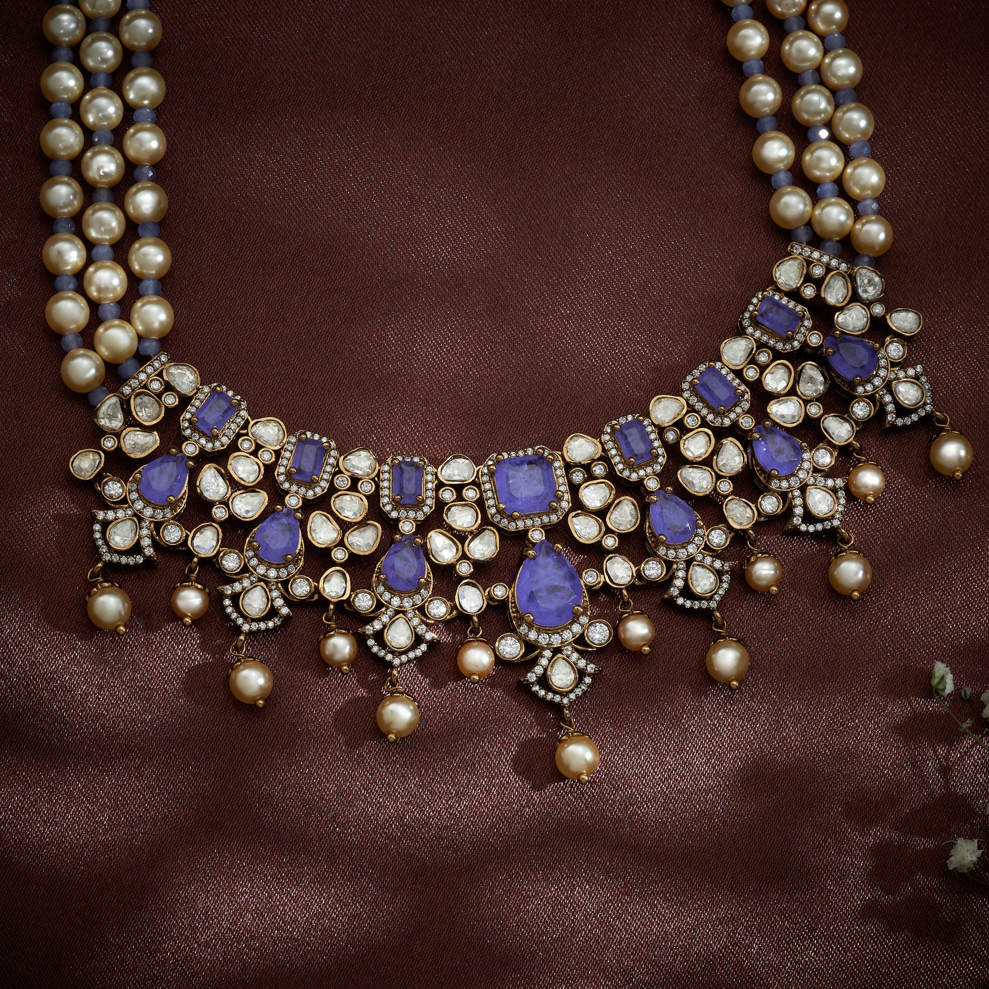 Violet Victorian Necklace Set - Image 2